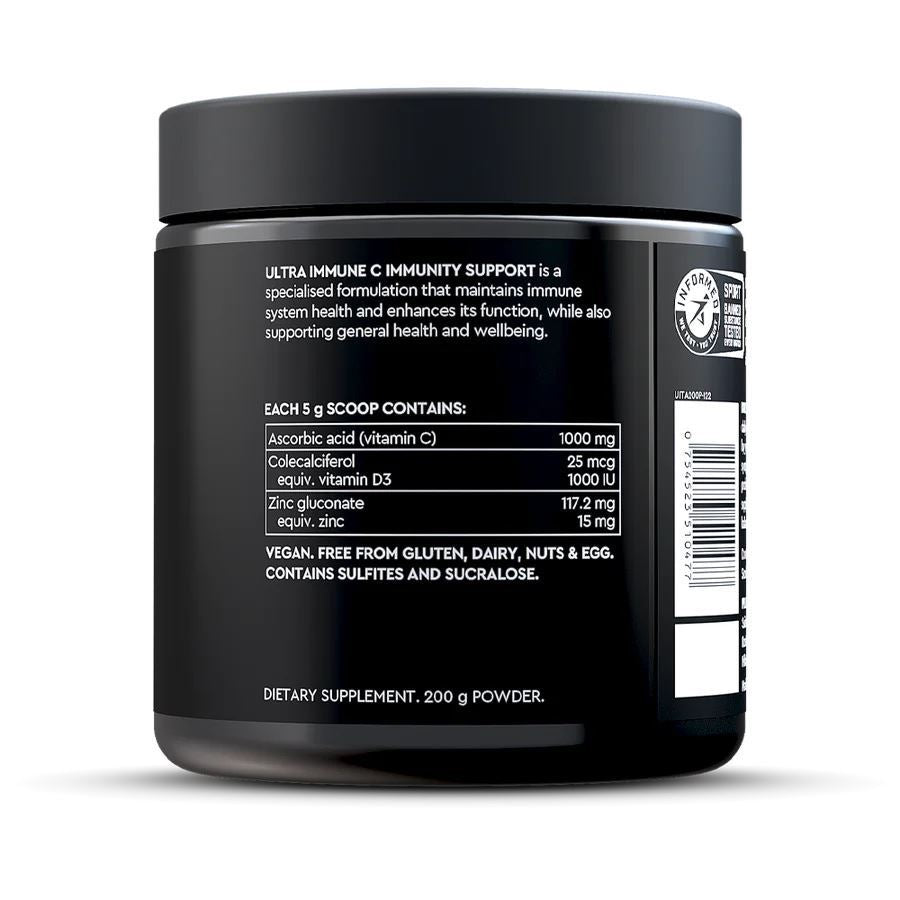 PILLAR Performance: ULTRA IMMUNE C - Tropical (200g Powder / 40 serves) Glass Jar