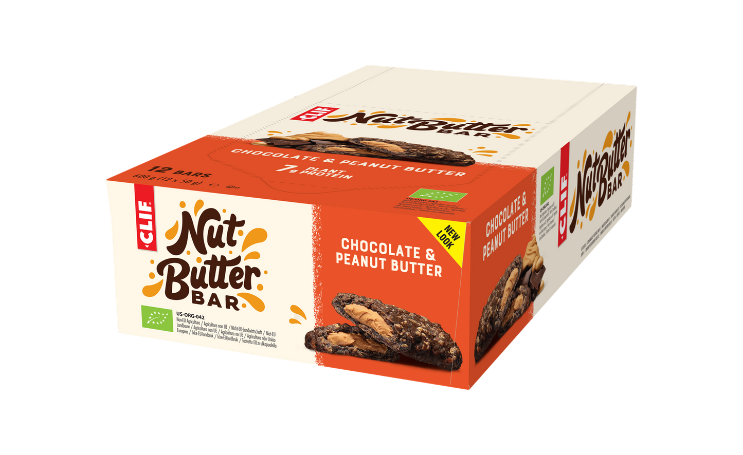 Clif Nut Butter Filled Vegan Energy Bars (12 x 50g Bars)