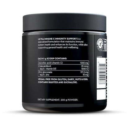 PILLAR Performance: ULTRA IMMUNE C - Tropical (200g Powder / 40 serves) Glass Jar