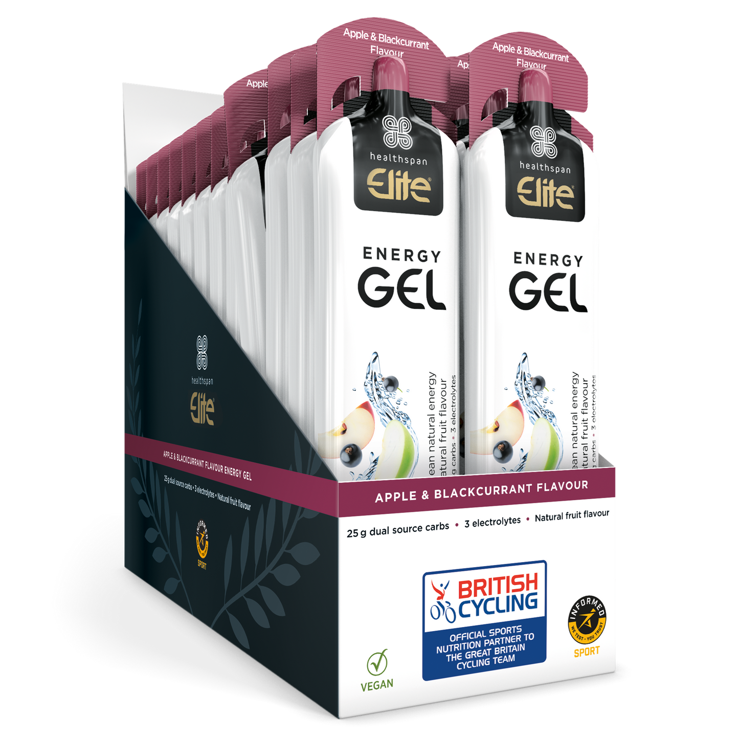 Healthspan Elite: Energy Gels | Fast-Acting Fuel with Electrolytes for Peak Performance