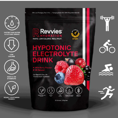 Revvies Hypotonic Electrolyte Drink - 240g 30 serves per pack
