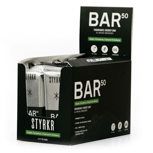 STYRKR Bar50 Vegan Energy Bar (12 x 65g)