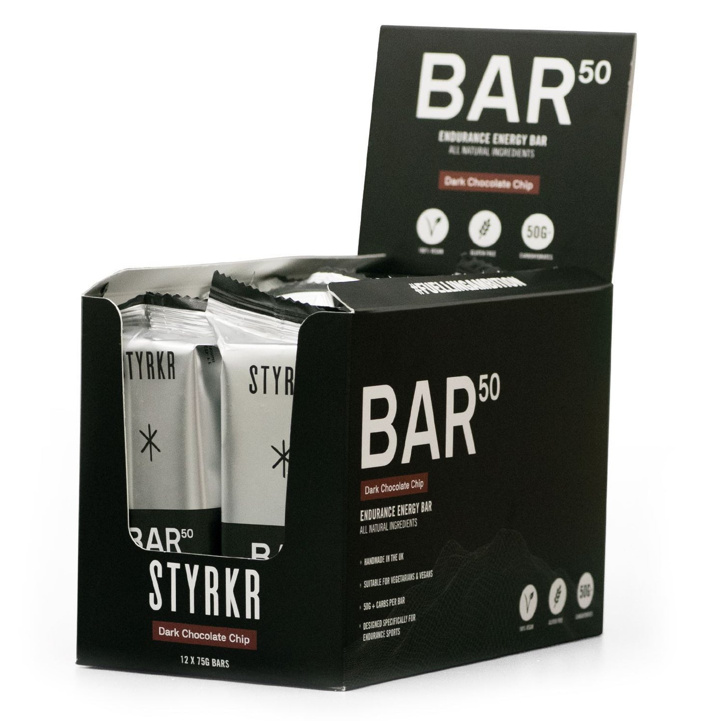 STYRKR Bar50 Vegan Energy Bar (12 x 65g)