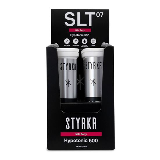 STYRKR SLT07 Hydration Tablets Mild Berry 500MG (Box of 6)