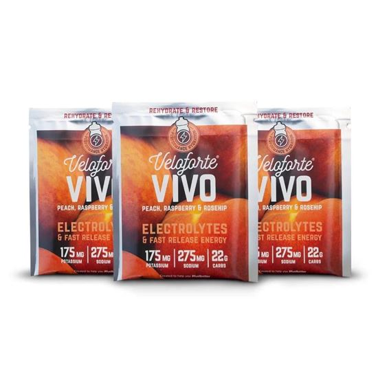 Veloforte Vivo – Natural Energy & Electrolyte Drink (24 X 24g)