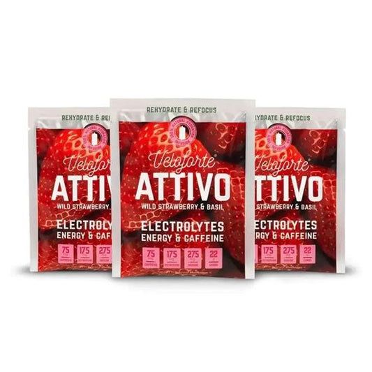 Veloforte Attivo – Natural Energy & Electrolyte Drink with Caffeine (24 X 25g)