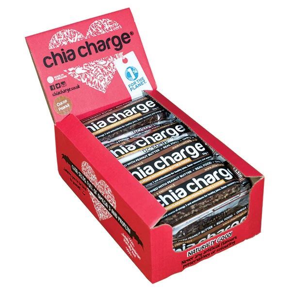 Chia Charge 50g Flapjacks (12 x 50g Bars)