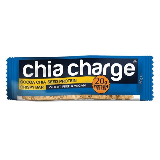 Chia Charge Crispy Vegan Protein Bars (10 x 60g Bars)