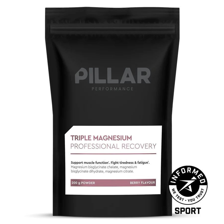 PILLAR Performance: TRIPLE MAGNESIUM (200g Powder / 50 serves) Pouch