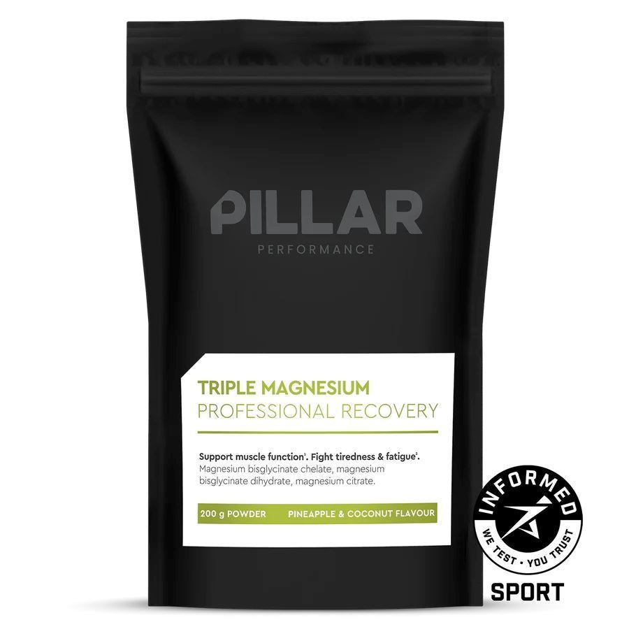 PILLAR Performance: TRIPLE MAGNESIUM (200g Powder / 50 serves) Pouch