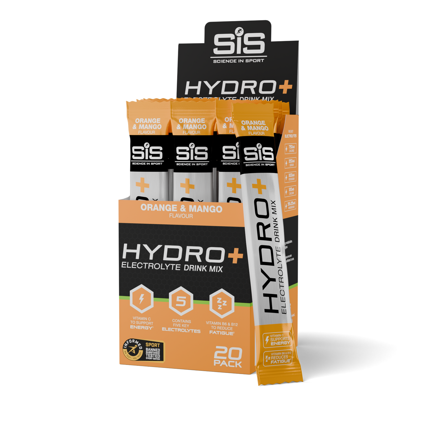 SIS Hydro+ Electrolyte Drink Mix - ( 20 x 4.5g Stick Box)