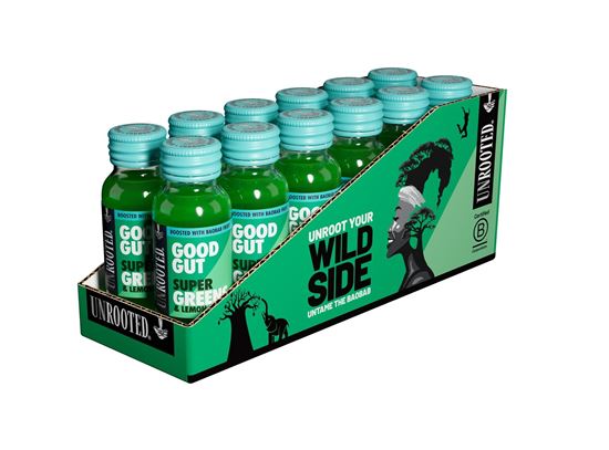 Unrooted: Good Energy: Baobab Boosted Shots: 60ml Glass Bottles (12 pack)