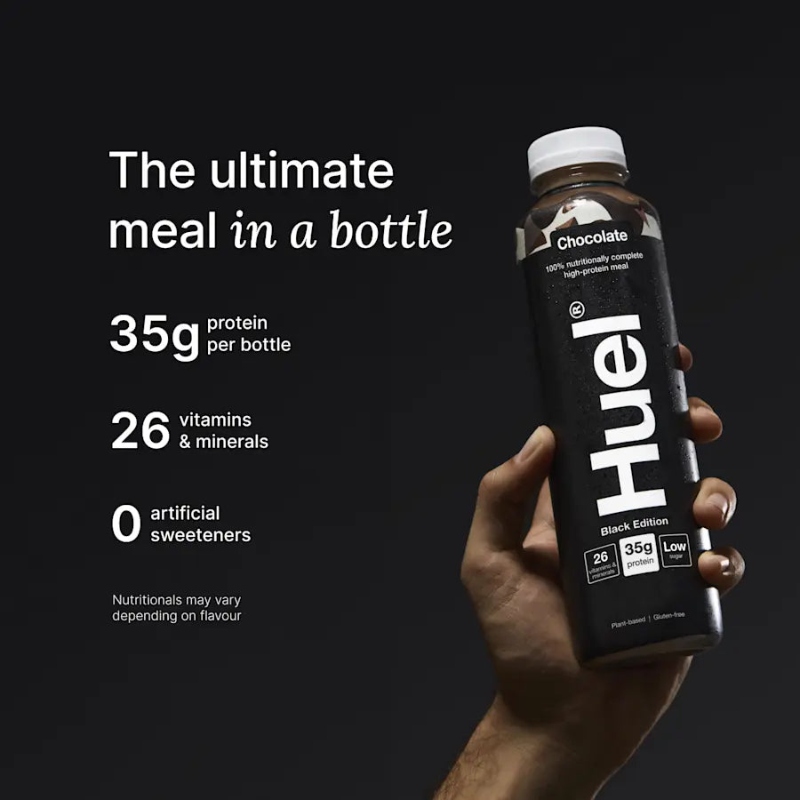Huel Ready-to-Drink BLACK Edition - 35g High Protein (8 x 500ml)