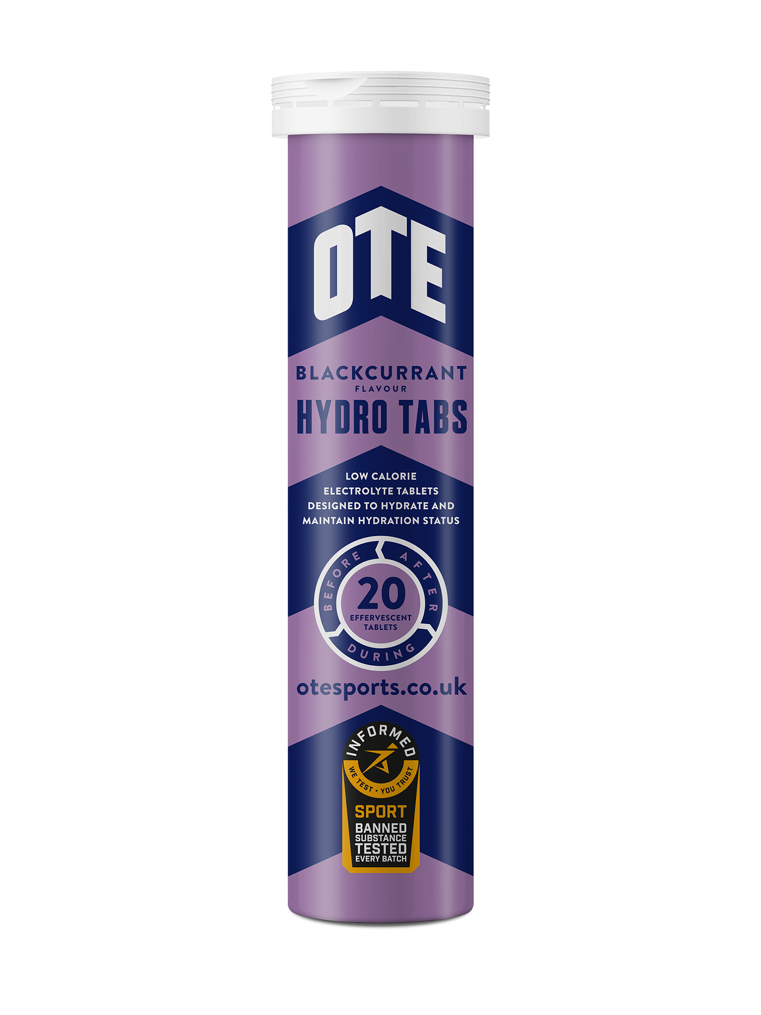 OTE Sports Hydro Tabs | Box of 6, 20 Tablet Tubes |  Elite Hydration for Peak Performance