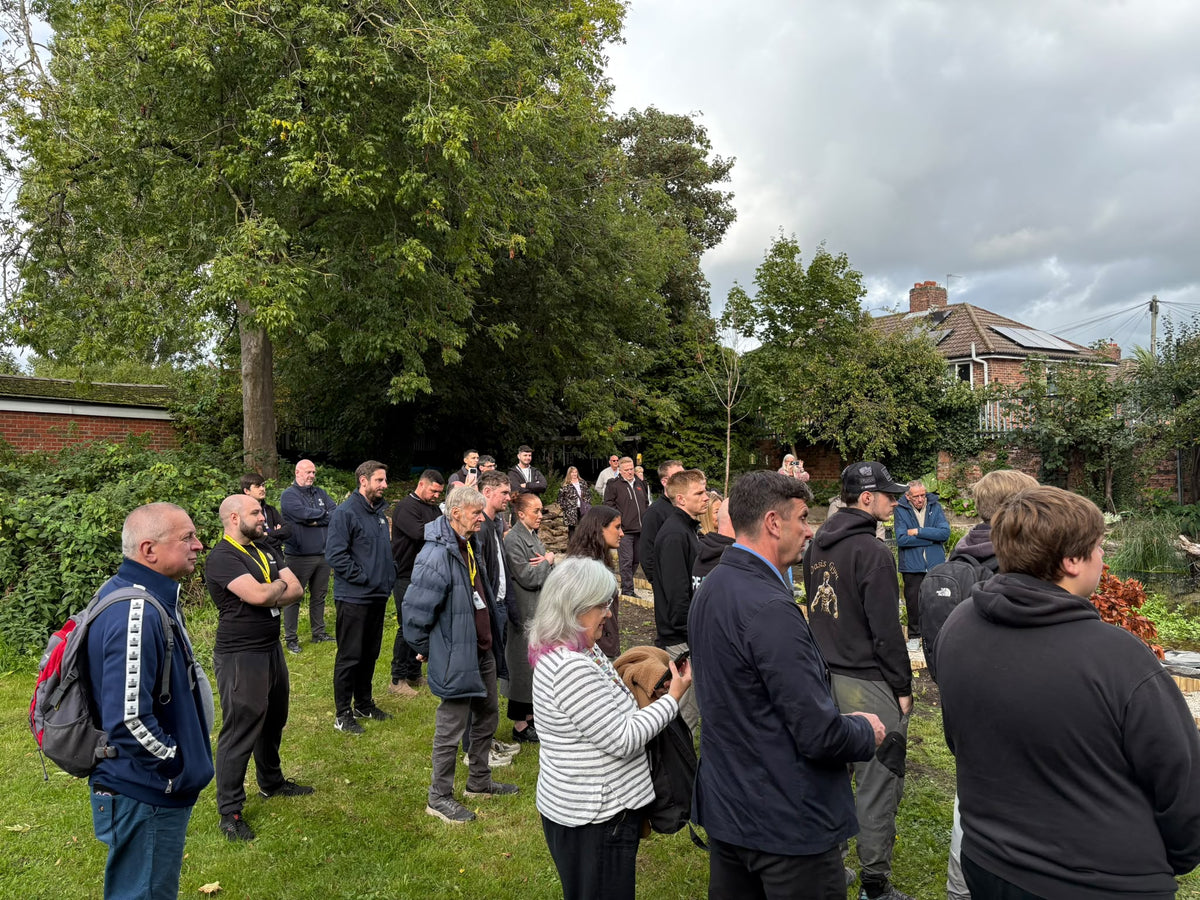 Crowds of volunteers, partners and neighbours gathered at the official opening of the Fazakerley Wildlife Pond
