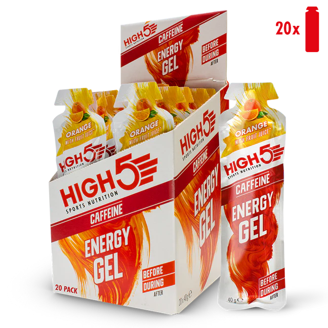 High 5 Energy Gel + Caffeine - 20 Pack
