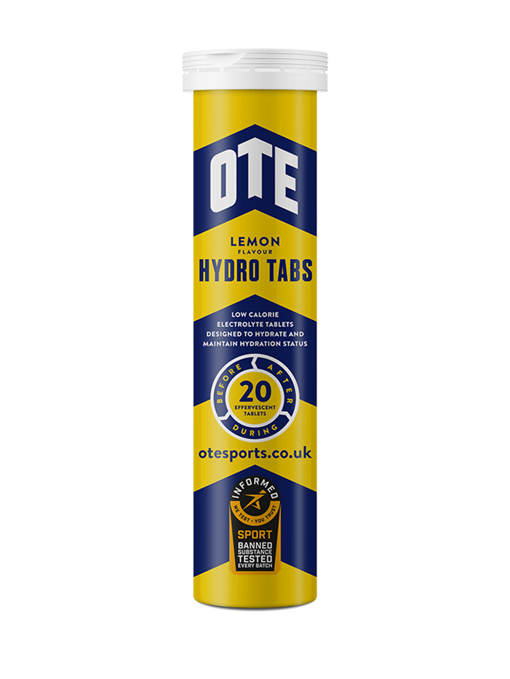 OTE Sports Hydro Tabs | Box of 6, 20 Tablet Tubes |  Elite Hydration for Peak Performance