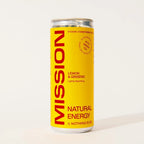 Mission Natural Energy Drink (12 x 250ml) – 100% Sugar-Free, Light Caffeine, Natural Ingredients