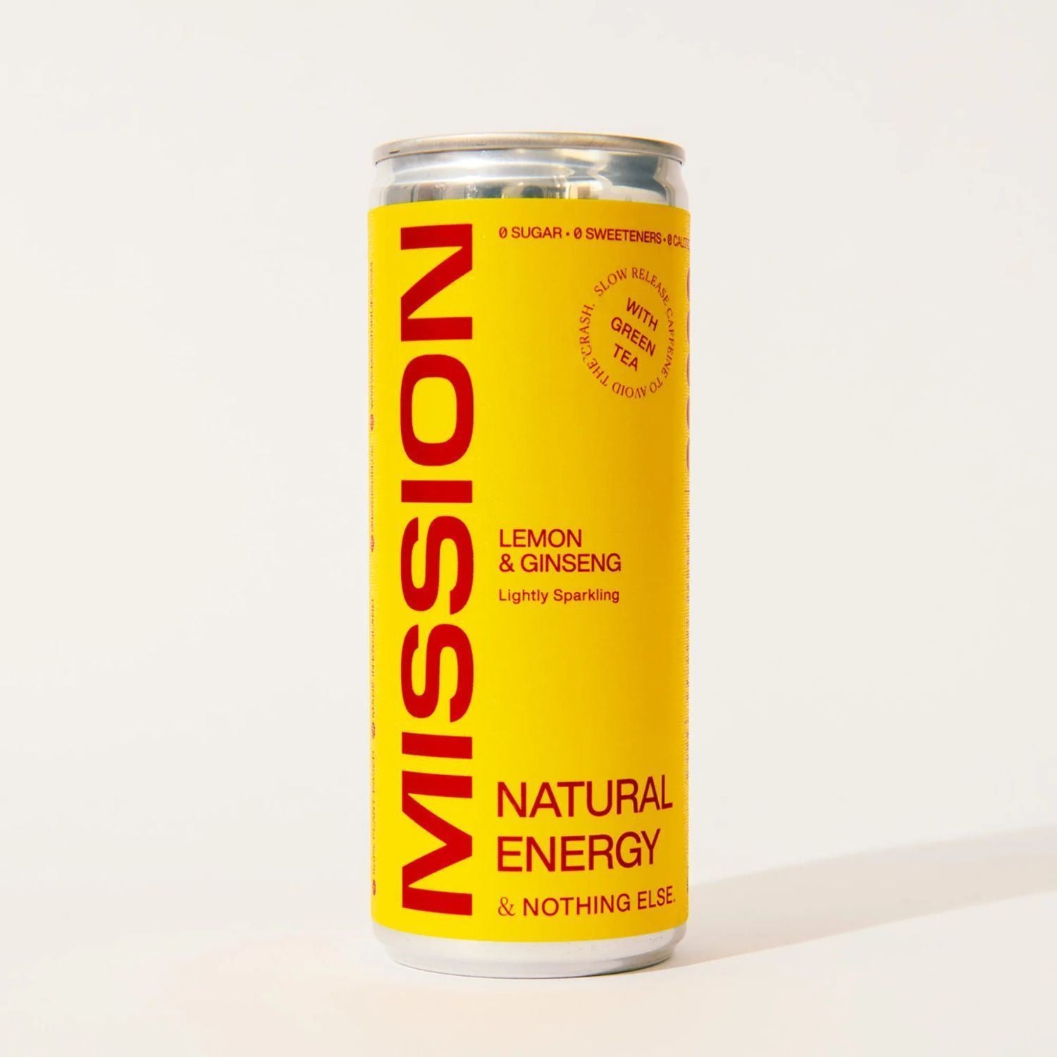 Mission Natural Energy Drink (12 x 250ml) – 100% Sugar-Free, Light Caffeine, Natural Ingredients
