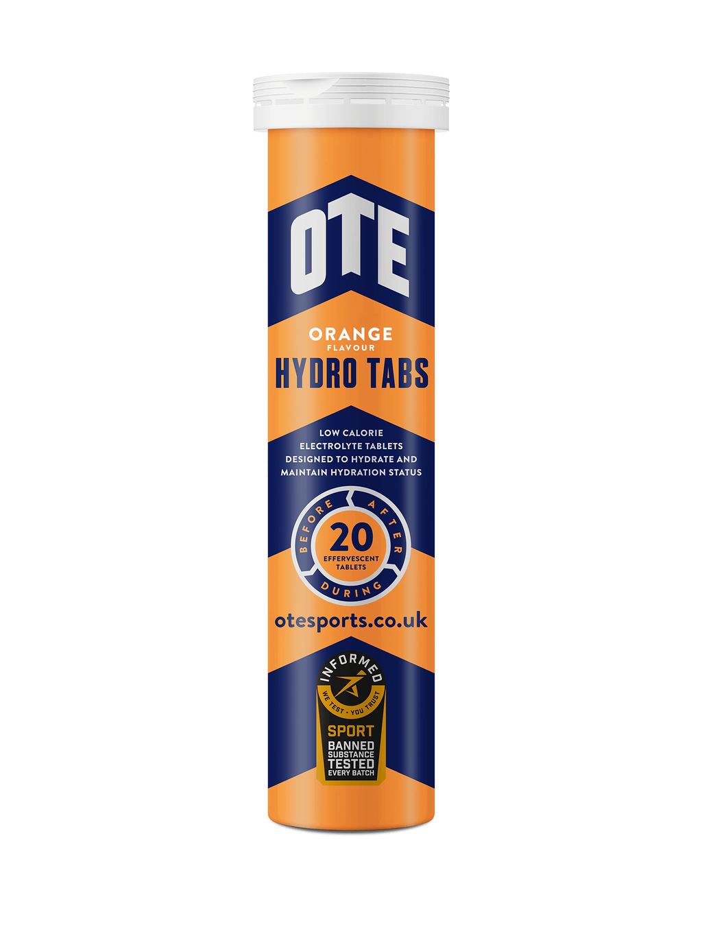 OTE Sports Hydro Tabs | Box of 6, 20 Tablet Tubes |  Elite Hydration for Peak Performance