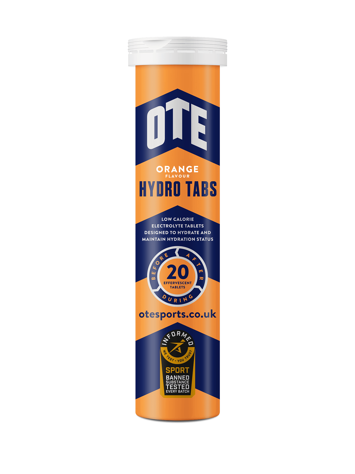 OTE Sports Hydro Tabs | Box of 6, 20 Tablet Tubes |  Elite Hydration for Peak Performance