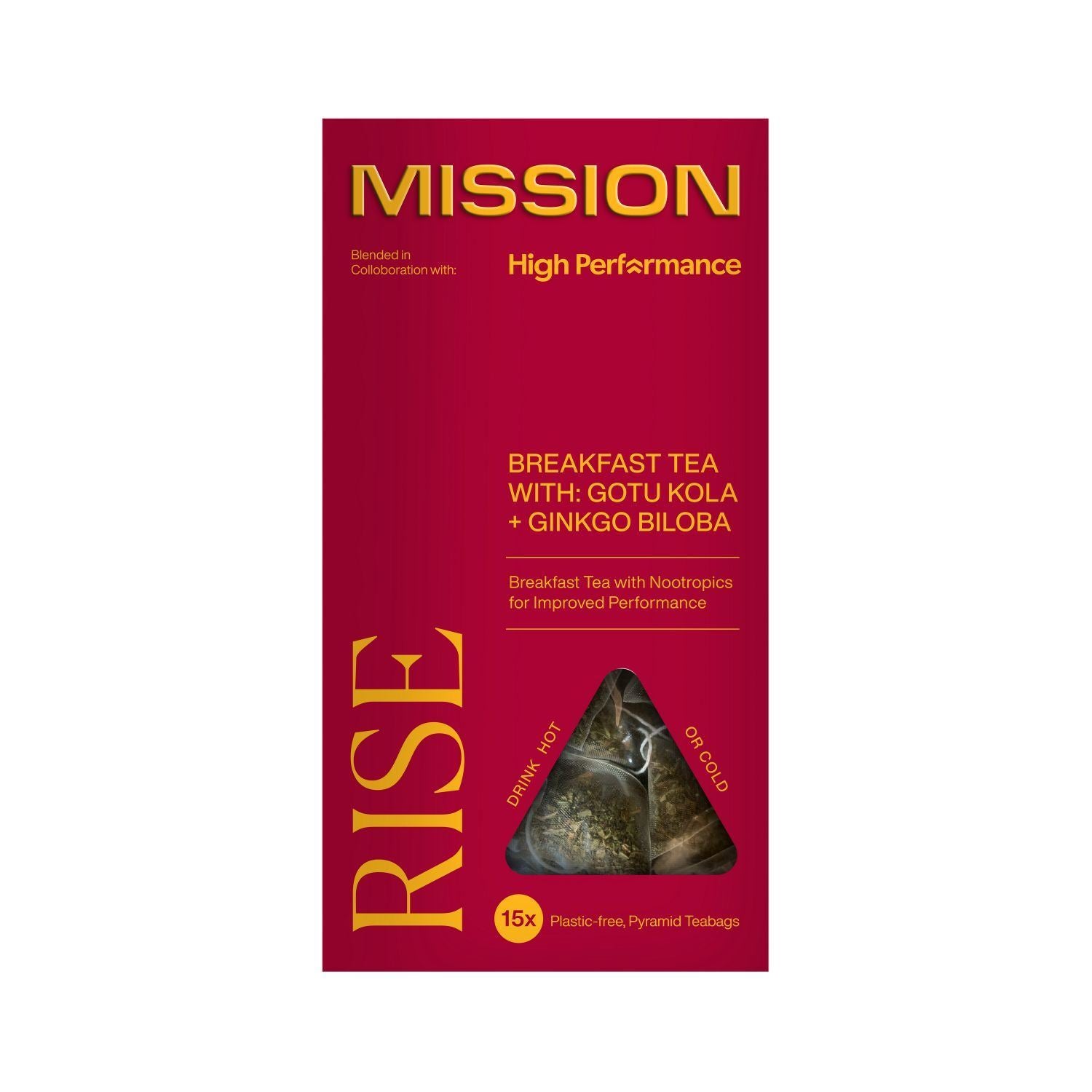 Mission Tea (15 Servings) – Tailored Blends for Energy, Focus, Recovery & Rest