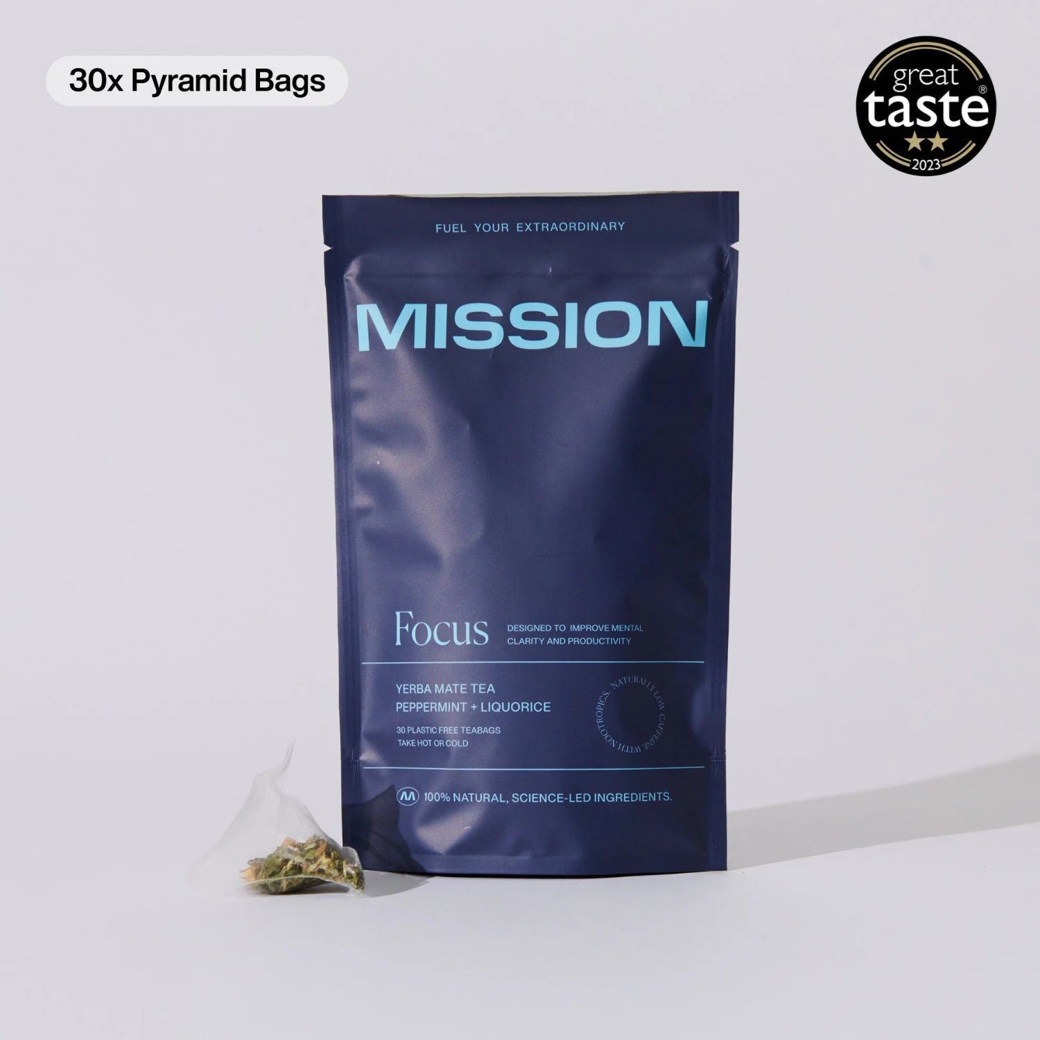 Mission Tea (30 Servings) – Performance-Driven Blends for Energy, Focus, and Rest