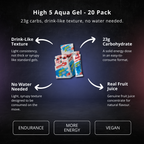 High 5 Aqua Gel (Isogel) - 20 Pack - PEAK4 infographic 2 of 4