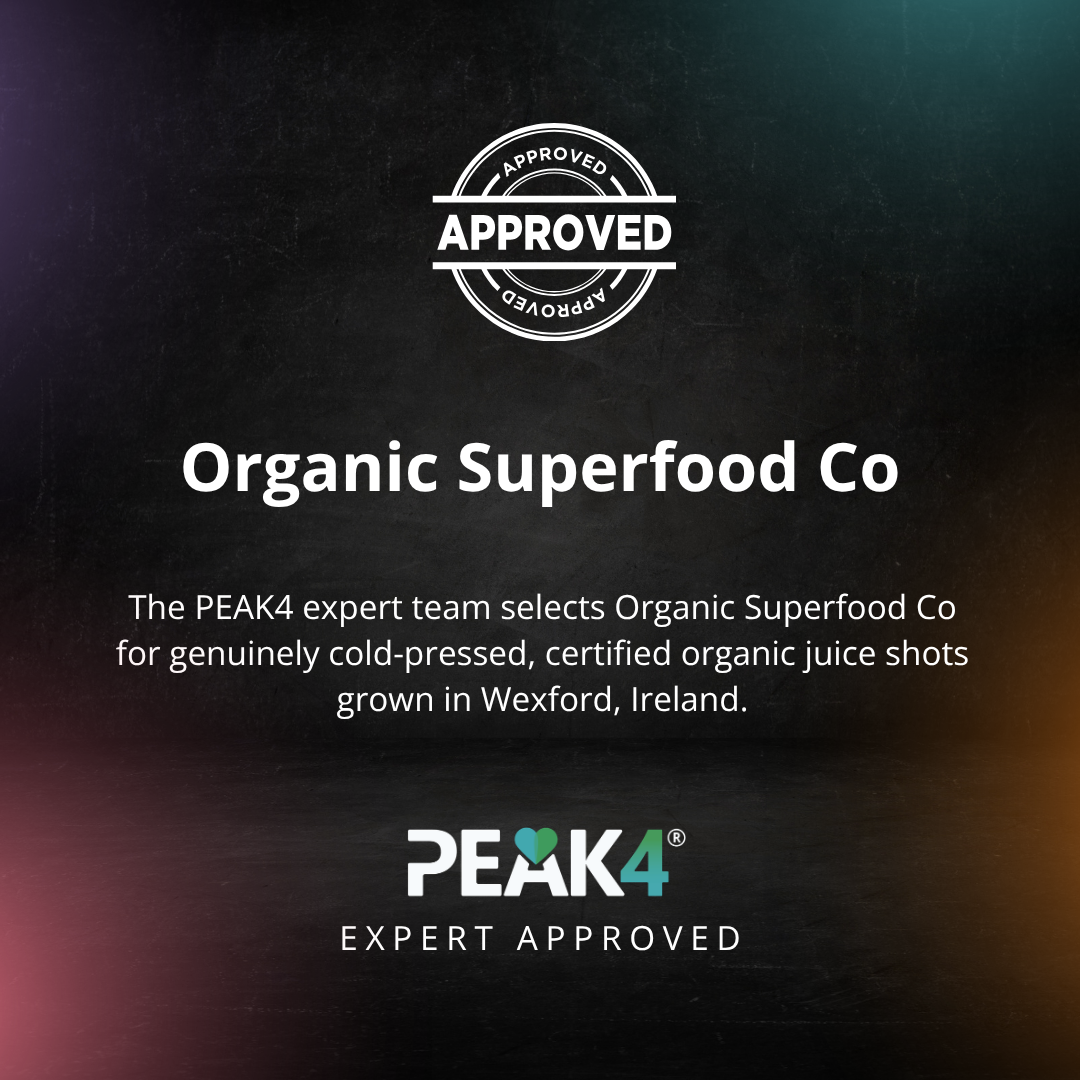 Organic Superfoods Company Broccoli Sprout Juice Shots 28 x 40ml - PEAK4 infographic 4 of 4