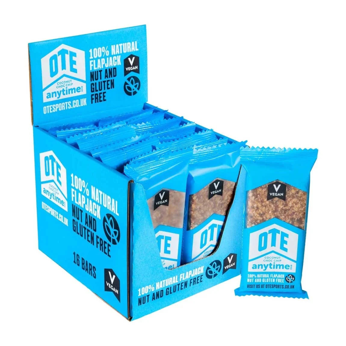 OTE Anytime Bar: 100% Natural Flapjacks (16 x 62g)