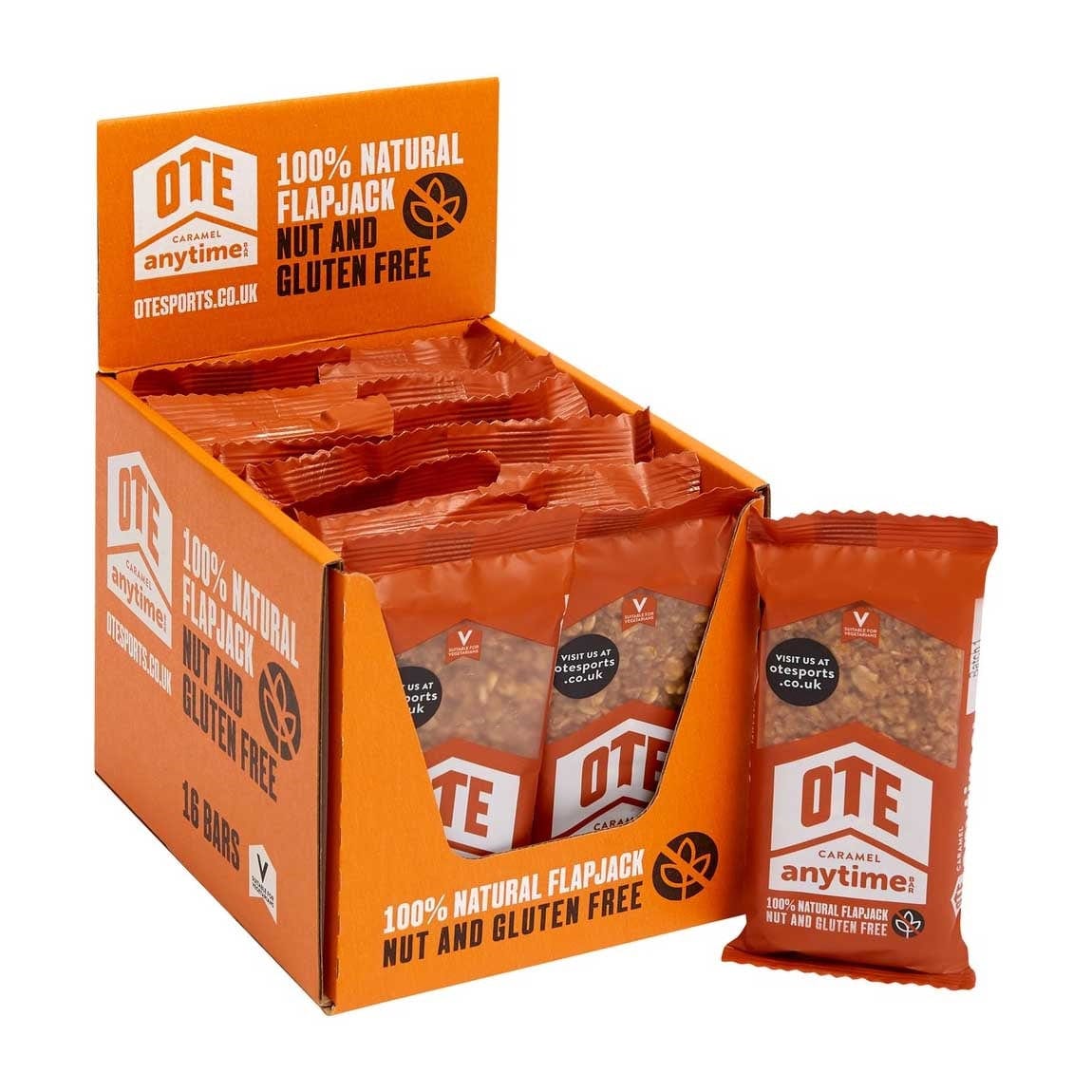 OTE Anytime Bar: 100% Natural Flapjacks (16 x 62g)