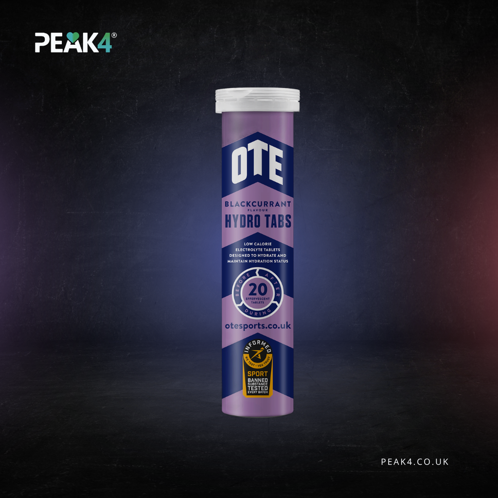 OTE Sports Hydro Tabs | Box of 6, 20 Tablet Tubes |  Elite Hydration for Peak Performance - PEAK4 infographic 1 of 4